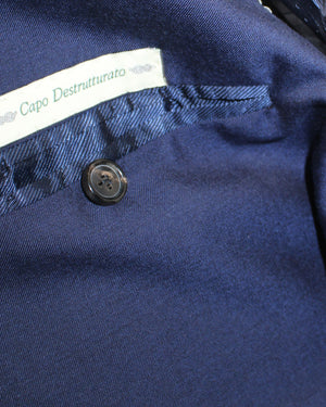 Luigi Borrelli Sport Coat Navy - Unlined - Wool Silk EU 50/ US 40