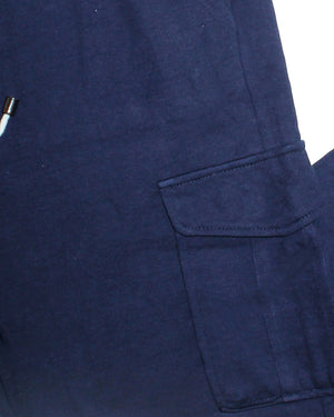 Luigi Borrelli Jogger Pants Navy Cargo Slim Fit