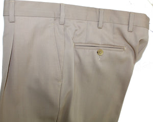 Luigi Borrelli Suit Beige Double Breasted Peak Lapel EU 52/ US 42