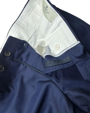 Luigi Borrelli Suit Navy 2 Button - Wool Silk EU 50 / US 40