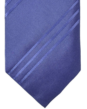 Luigi Borrelli Sevenfold Tie Lilac Stripes ROYAL COLLECTION - SALE