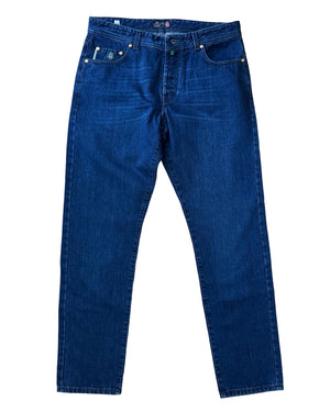 Luigi Borrelli Jeans Dark Denim Blue Royal Collection