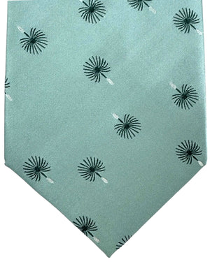 Valextra Silk Tie Dandelion Print - Wide Necktie