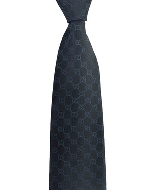 Gucci Tie GG Black Gray