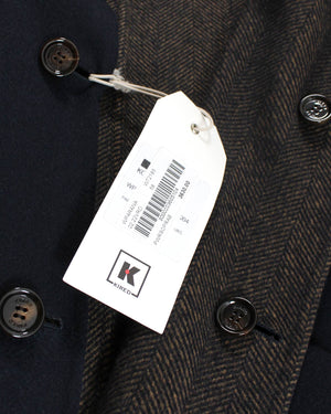 Kired Long Coat Dark Brown Gray Sartorial