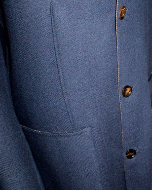 Kired Long Coat Dark Brown Gray