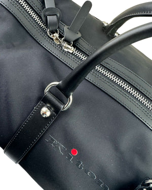 Kiton Leather Trim Weekend Bag