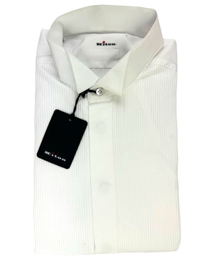 Kiton Tuxedo Shirt White