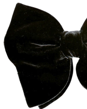 Le Noeud Papillon Dark Brown Velvet Bow Tie - Extra Large Pre-Tied Bow