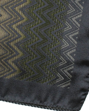 Missoni Pocket Square Gray Herringbone Design FINAL SALE