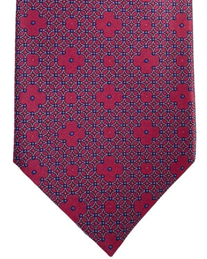 Stefano Ricci Tie Pink and Blue Geometric