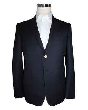 Thom Browne Wool Sport Coat Navy Slim Fit