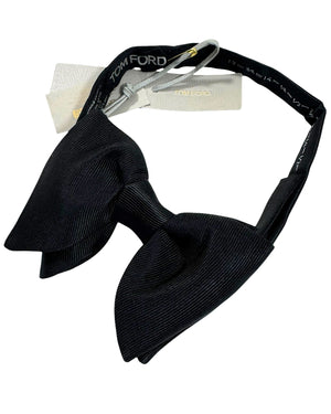 Tom Ford Bow Tie Black Grosgrain - Extra Large Butterfly