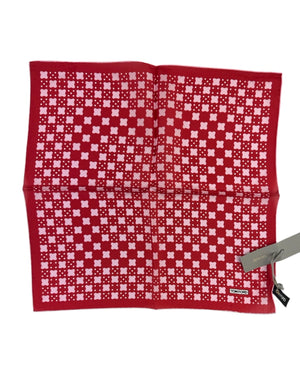 Tom Ford Silk Pocket Square Red Pink Design