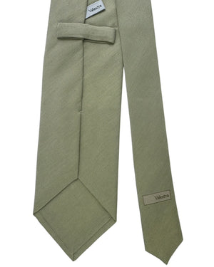 Valextra Silk Tie Solid Light Moss Green Design - Wide Necktie SALE