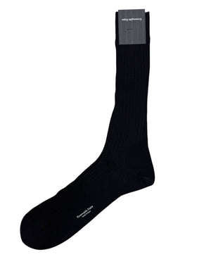 Ermenegildo Zegna Socks Dark Brown Solid Ribbed