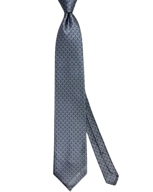 Zilli Tie Gray Lilac Design - Wide Necktie BLACK FRIDAY SALE