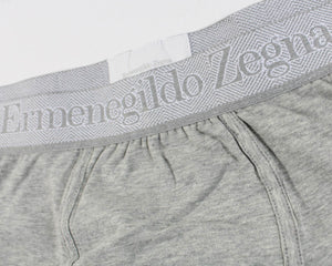 Ermenegildo Zegna Boxer Briefs Gray Men Underwear 2 Pack Stretch Cotton S SALE
