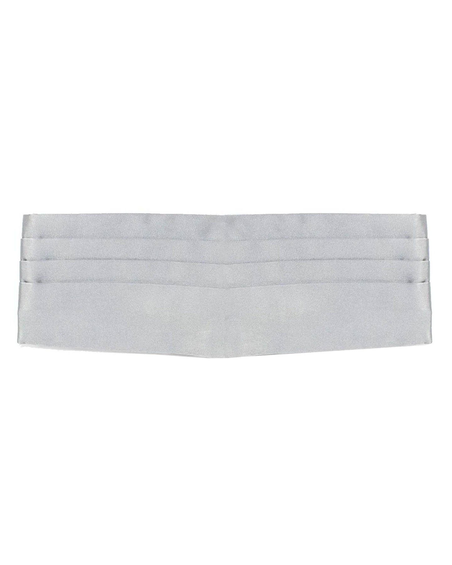 Valentino Silk Cummerbund Solid Gray