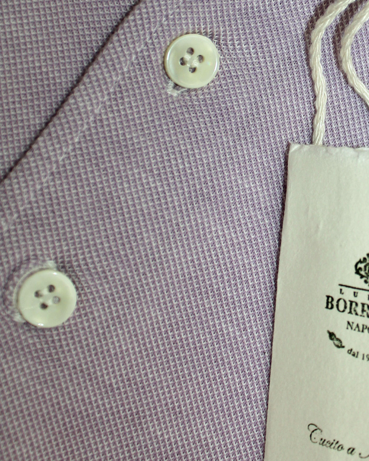 Luigi Borrelli Polo Shirt Lavender
