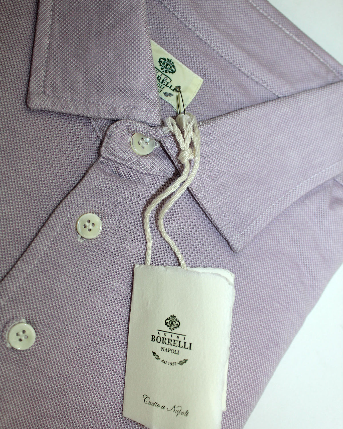 Borrelli Polo Shirt Lavender