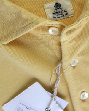 New Borrelli Polo Shirt Yellow 