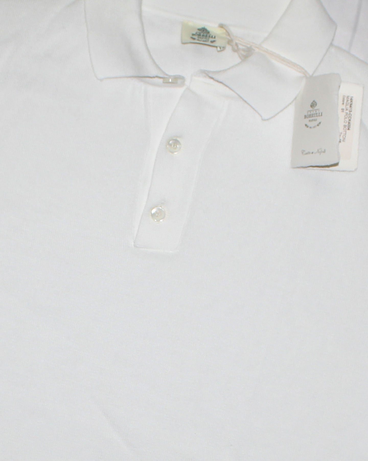 Luigi Borrelli Polo Shirt White