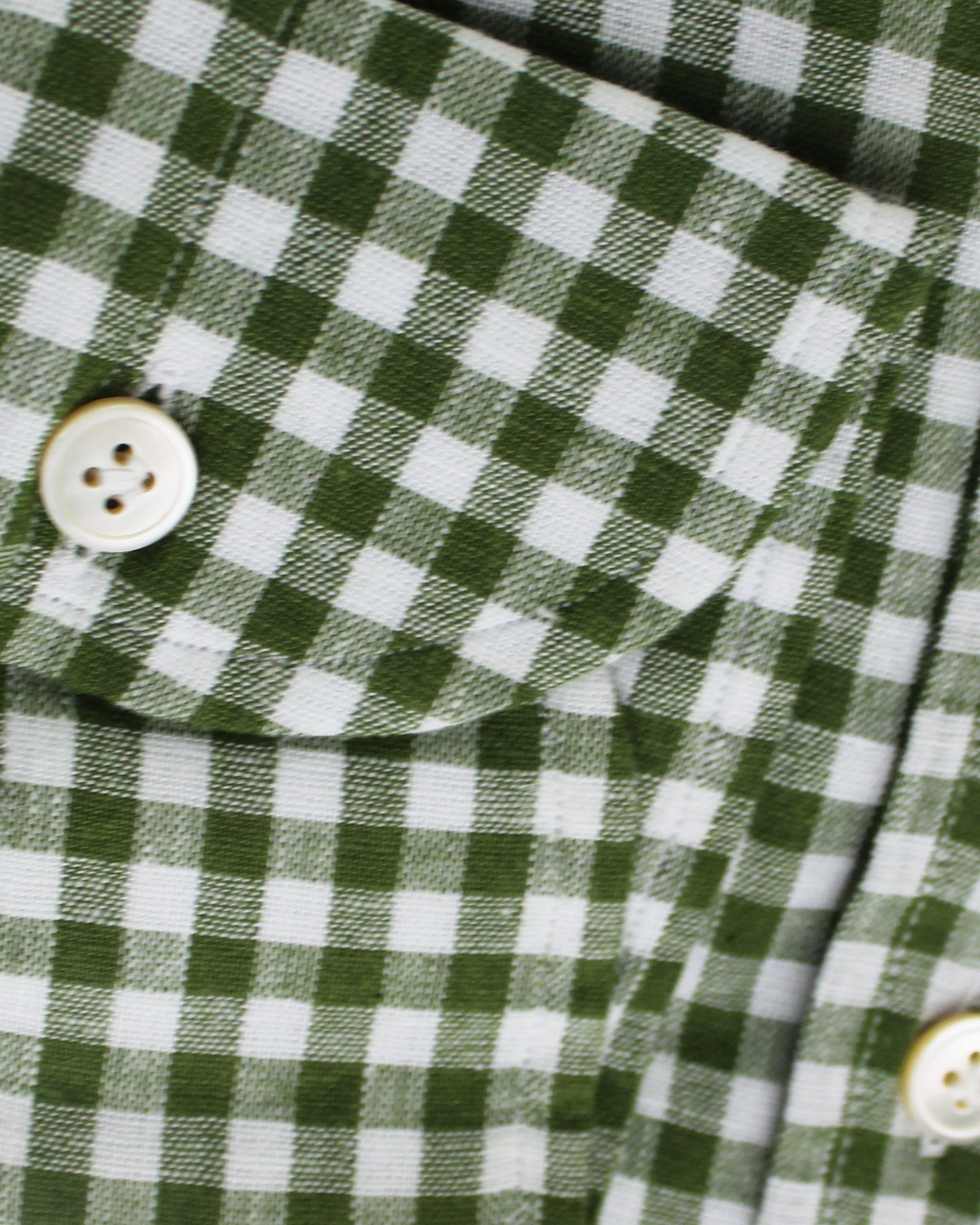 Luigi Borrelli Sport Shirt White Green Check 