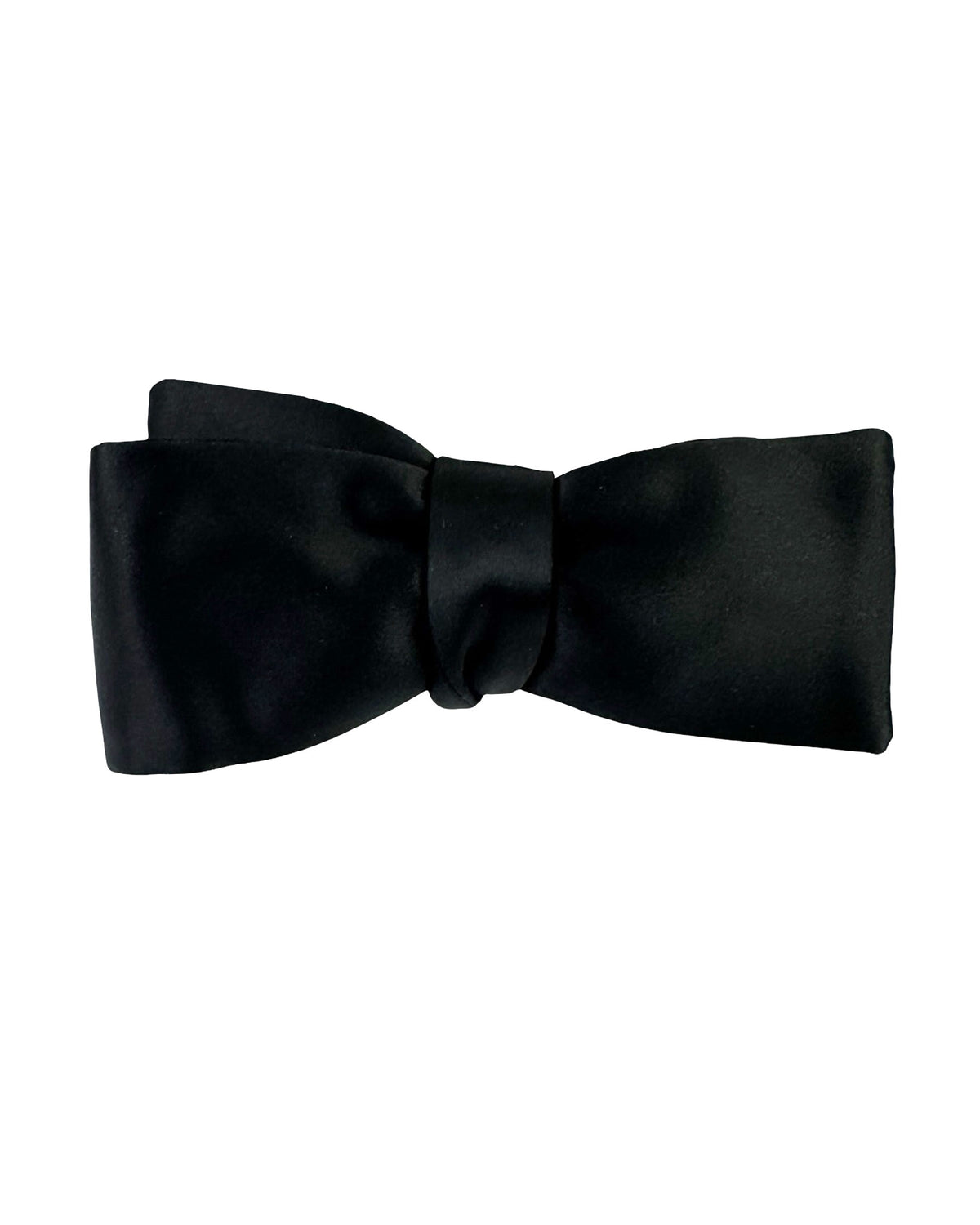 Tom Ford Bow Tie Solid Black Grosgrain - Slim Straight