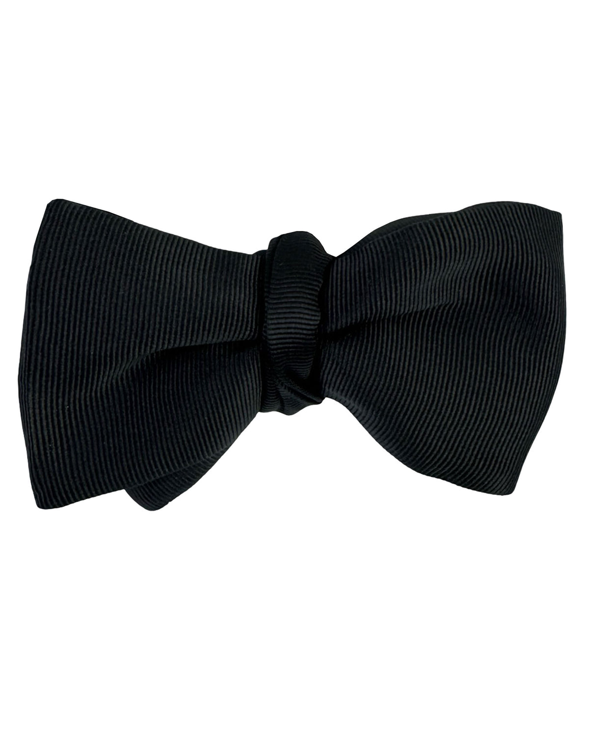 Tom Ford Bow Tie Solid Black Grosgrain - Straight