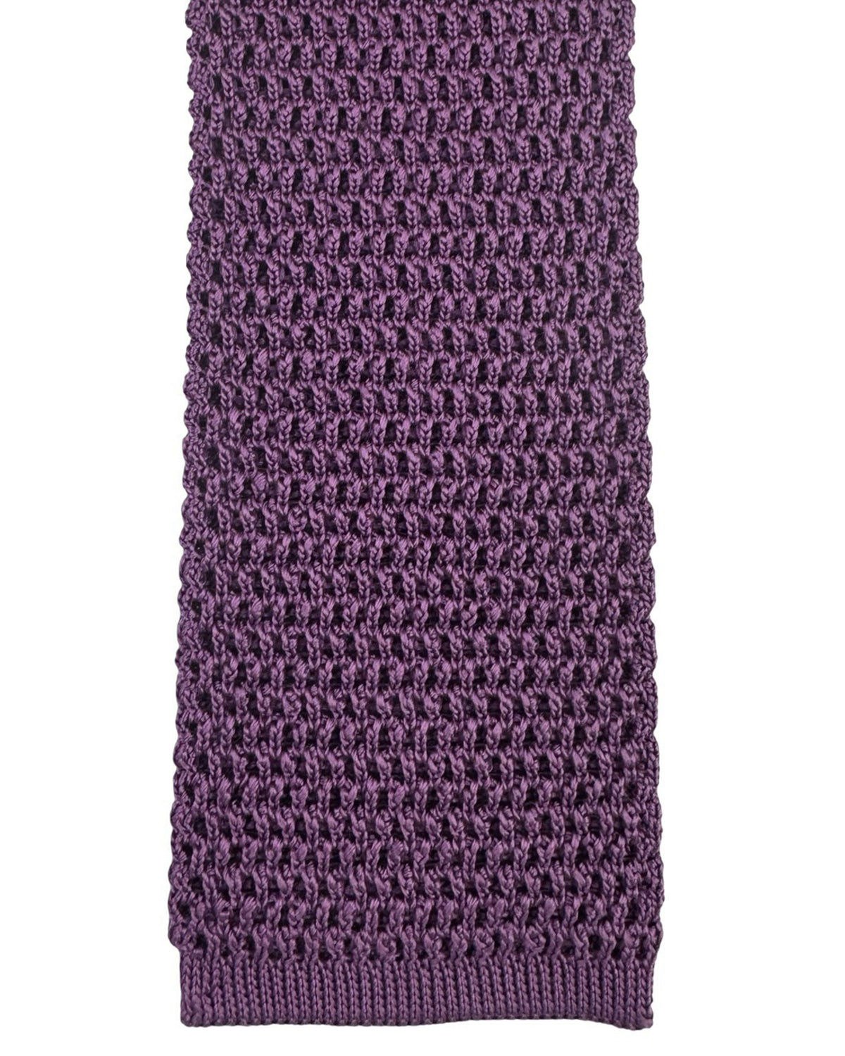 Tom Ford Square End Knitted Tie Purple