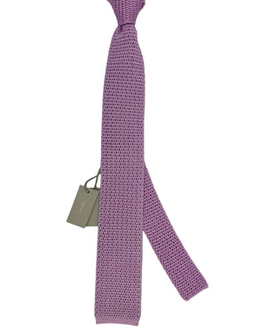 Tom Ford Square End Knitted Tie Lilac