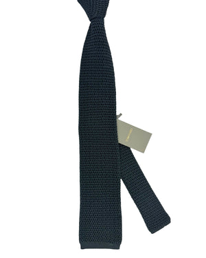 Tom Ford Knitted Square End Tie Dark Gray