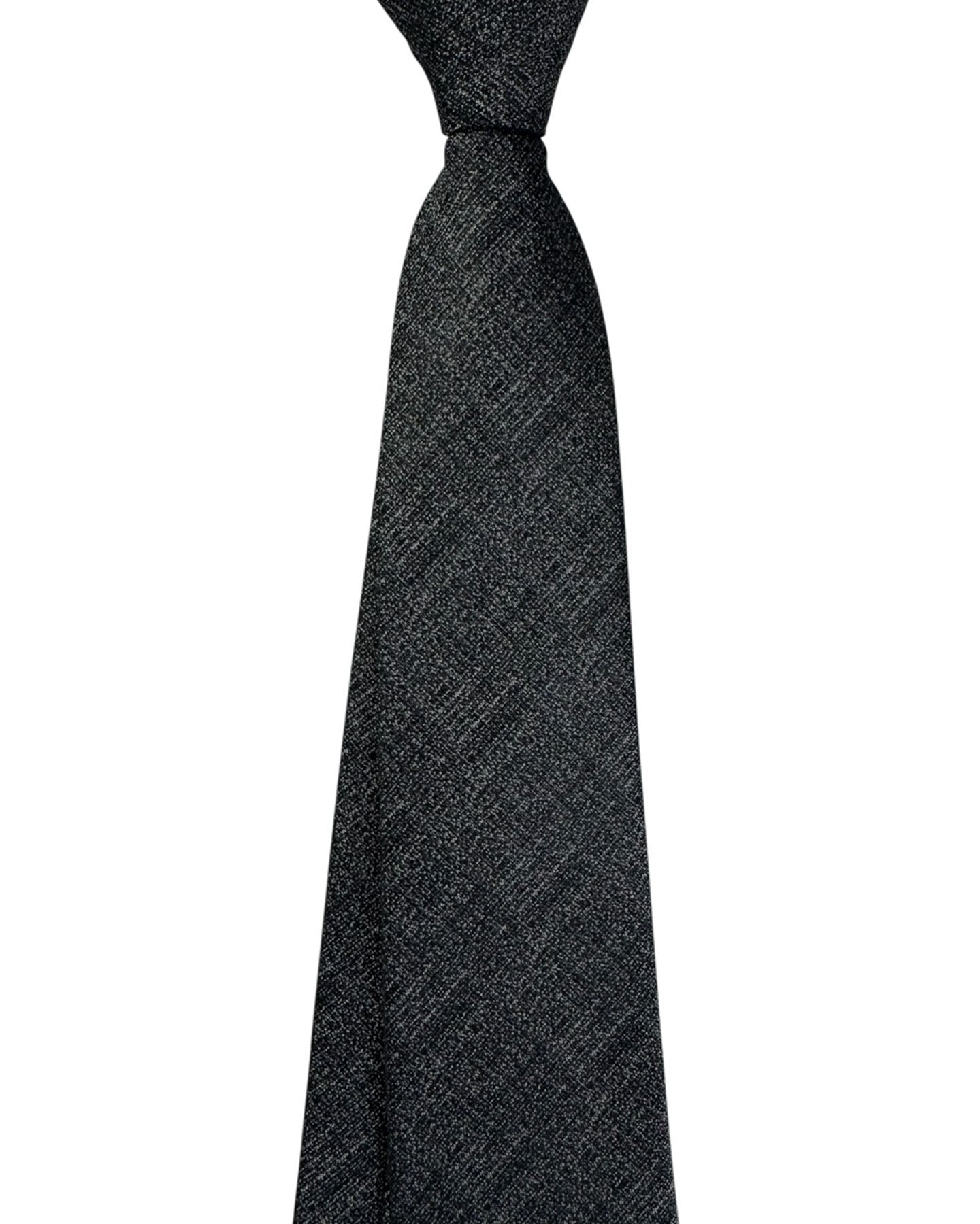 Armani Necktie Black Gray Pattern SALE