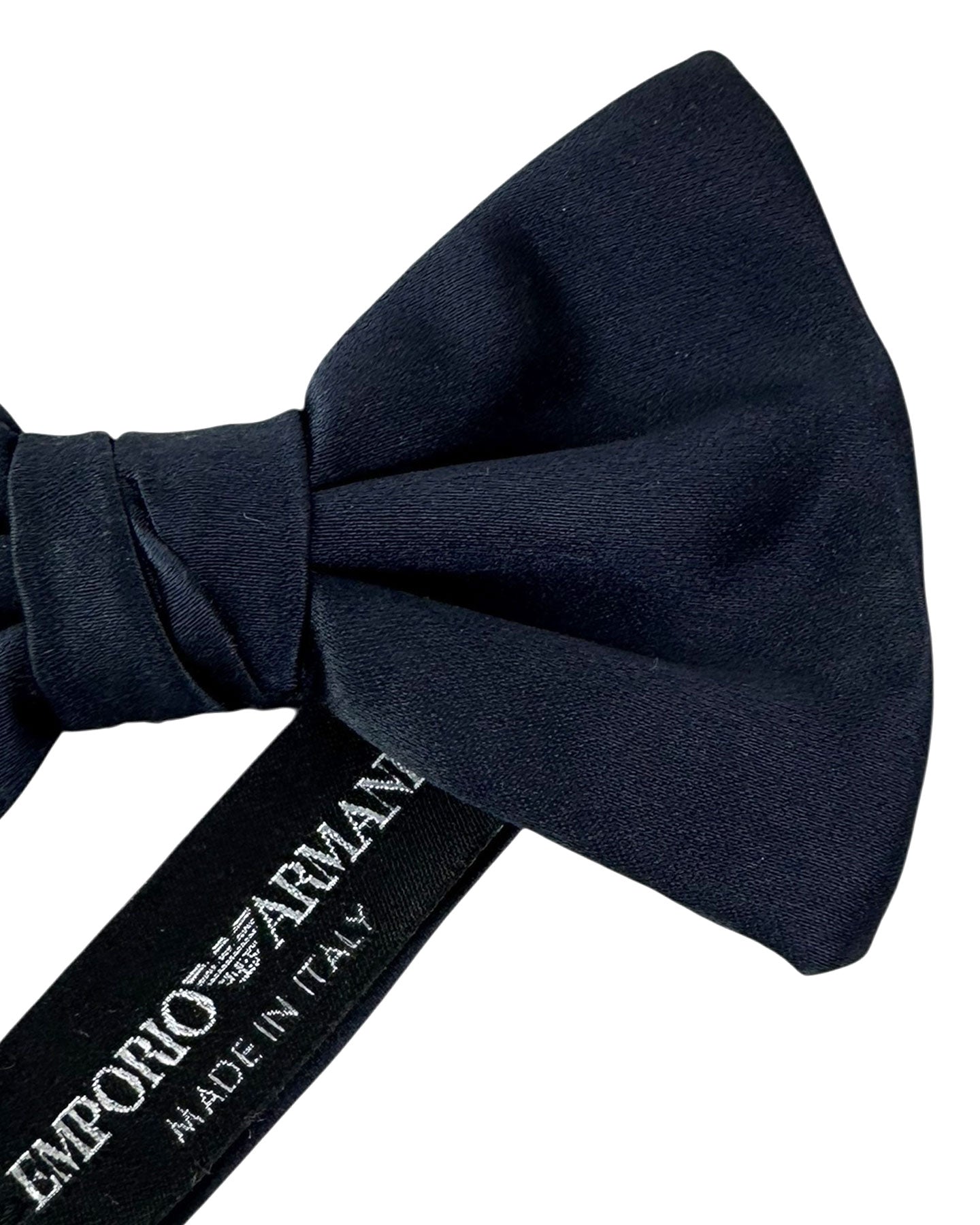 Armani Silk Bow Tie Midnight Blue