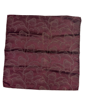 Emporio Armani Pocket Square Maroon Design