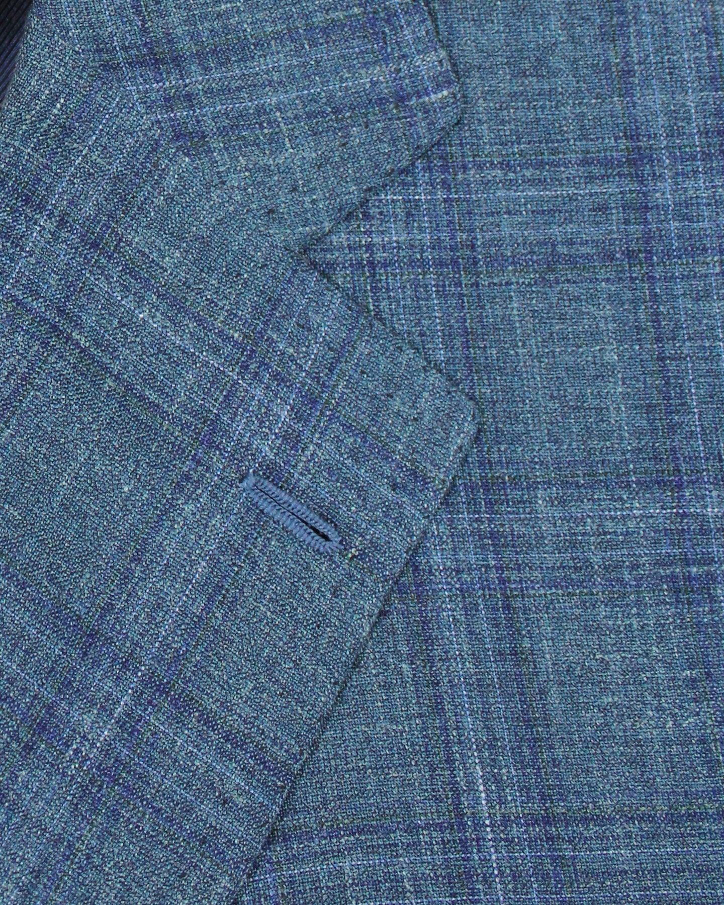 Cesare Attolini Sport Coat Blue Windowpane Blazer