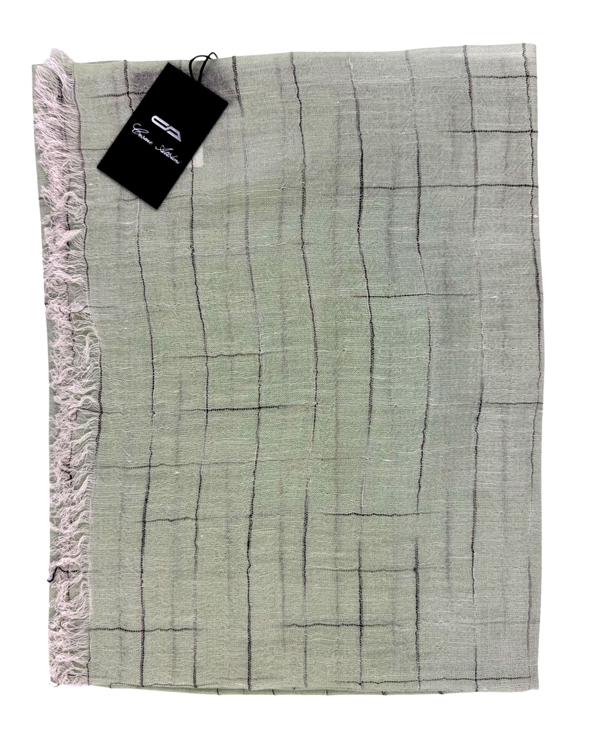 
New
 Attolini Scarf Mint Green - Linen Silk Shawl