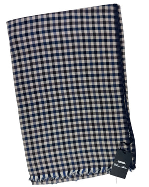 Attolini Scarf Check - Large Cashmere Cotton Shawl