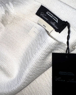 Cesare Attolini Scarf White - Cashmere Silk