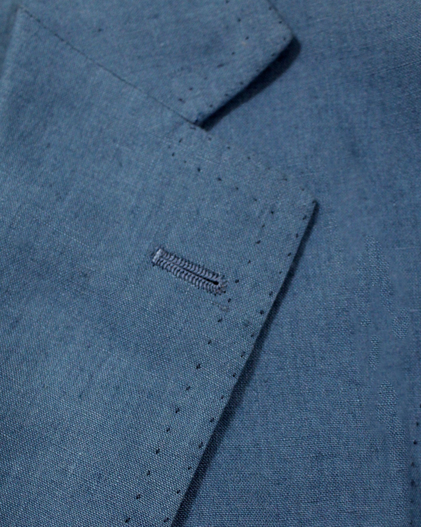 Cesare Attolini Suit Dark Blue Linen EU 46/ US 36 SALE