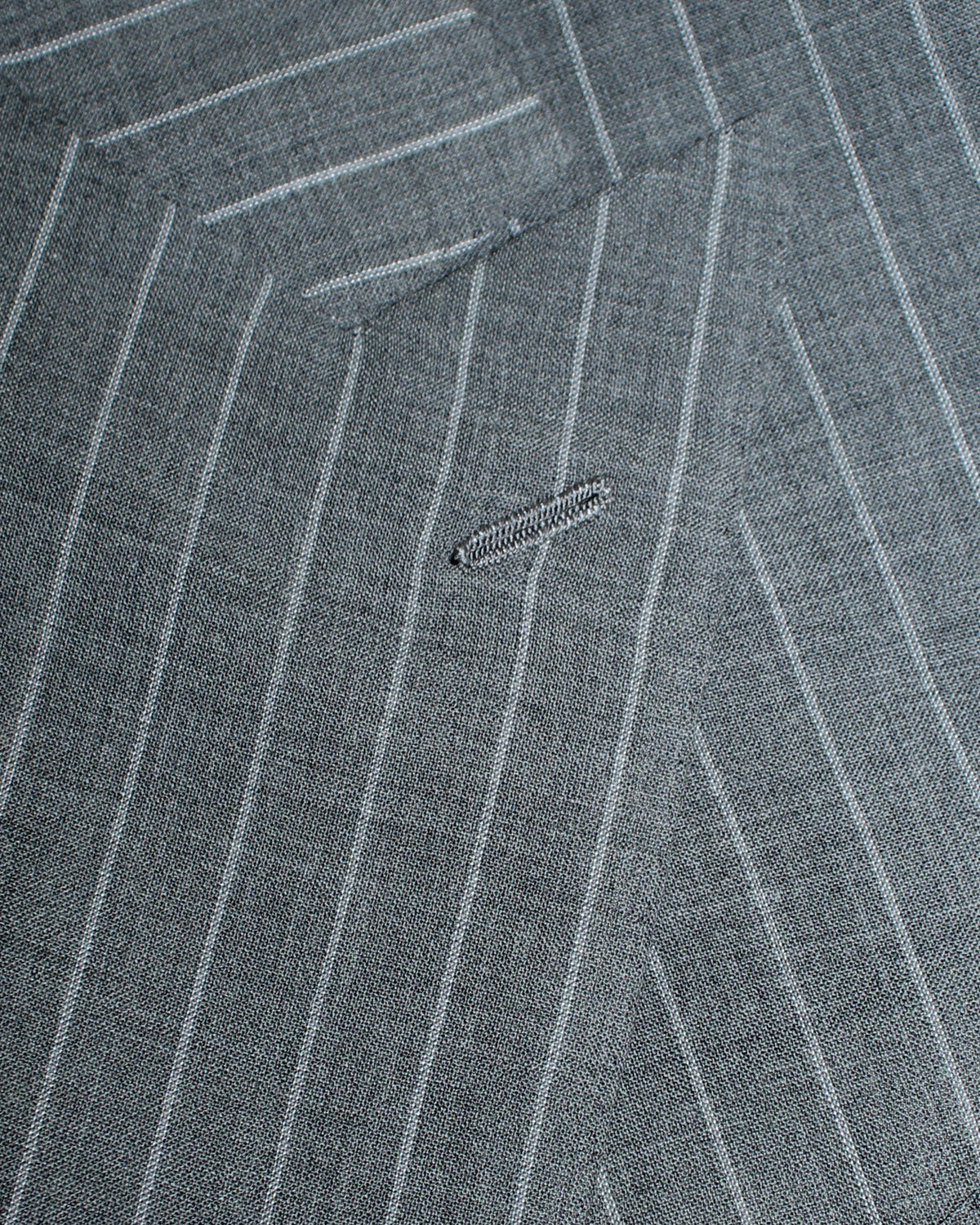 Cesare Attolini Suit Gray Stripes - Peak Lapel  New