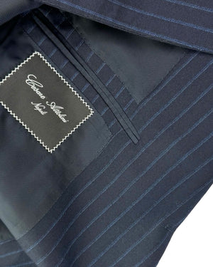 Cesare Attolini Suit Navy Stripes - Wool EU 50/ US 40