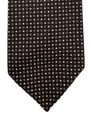 Cesare Attolini Unlined Tie Brown Dots