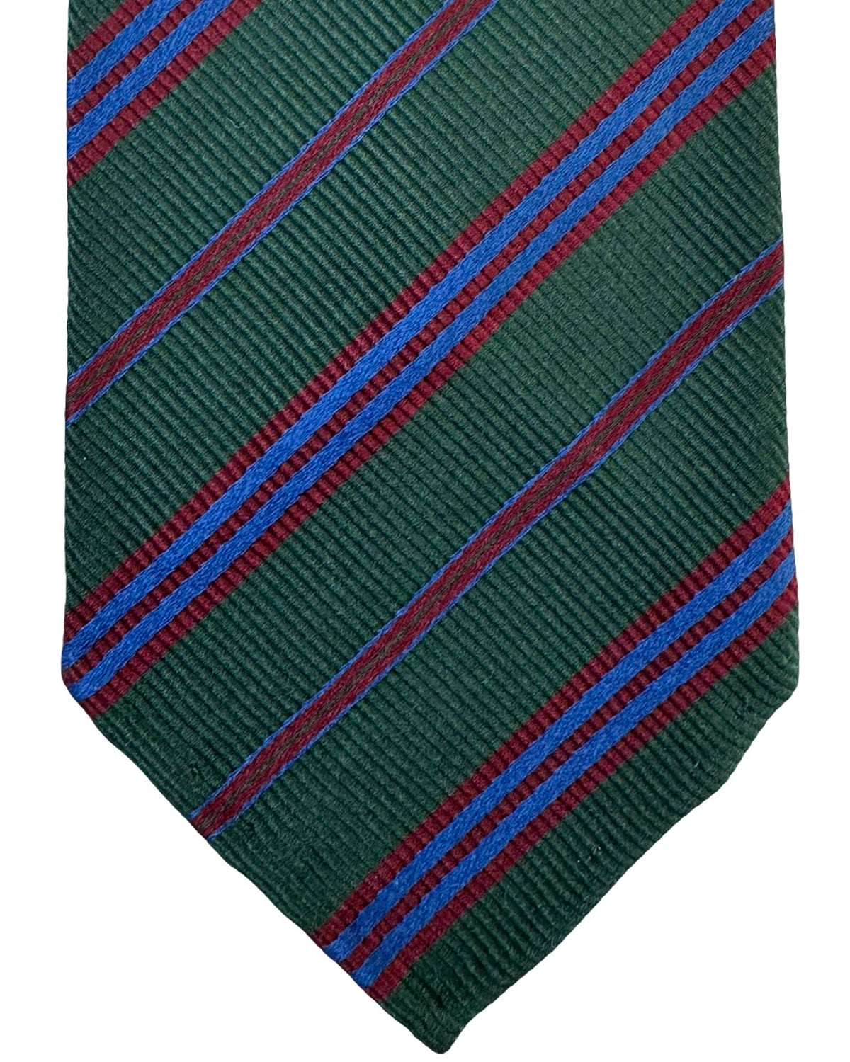Cesare Attolini Unlined Tie Regimental Stripes