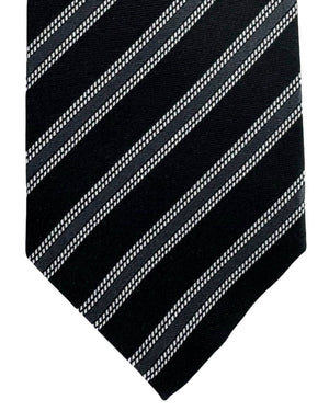 Battisti Sevenfold Tie Black Grey