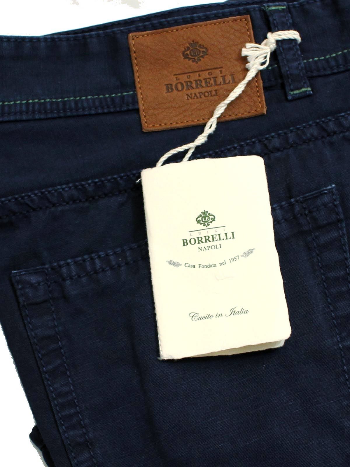 Borrelli Pants 5 Pocket Navy