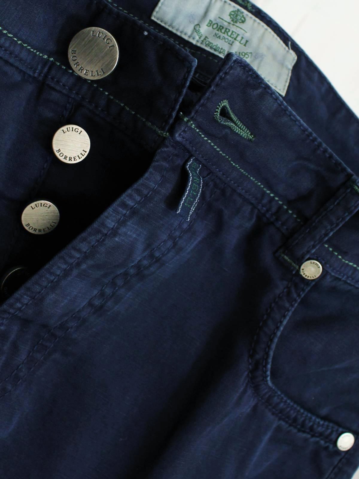Luigi Borrelli Pants 5 Pocket Navy