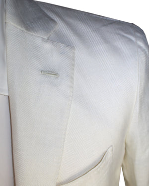 Luigi Borrelli Sport Coat Beige- White Linen Wool 
