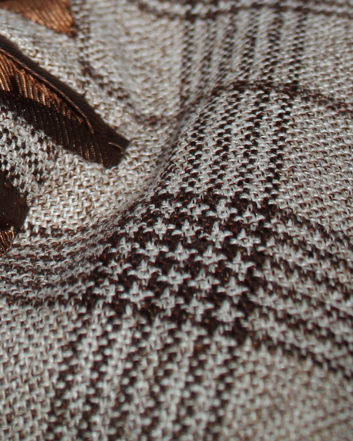 Luigi Borrelli Sport Coat Beige Gray Brown Plaid EU 50/ US 40